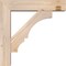 Ekena Millwork Balboa Block Smooth Bracket w/ Offset Brace, Douglas Fir, 5 1/2"W x 22"D x 22"H BKT0604X22X22BOA05SDF - alternate 2